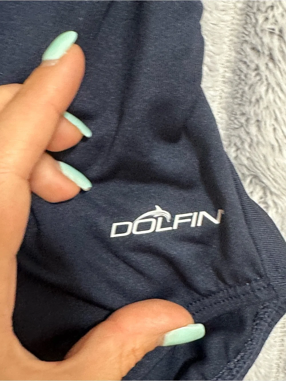 Dolfin Girls Navy High-Neck Bodysuit